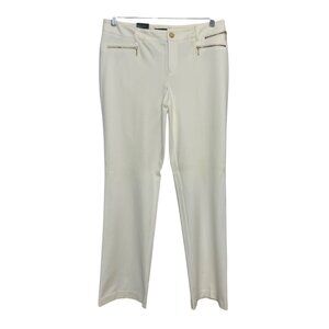 INC International Concept Boot Leg Curvy Fit Pants Womens Size 12 New Cream